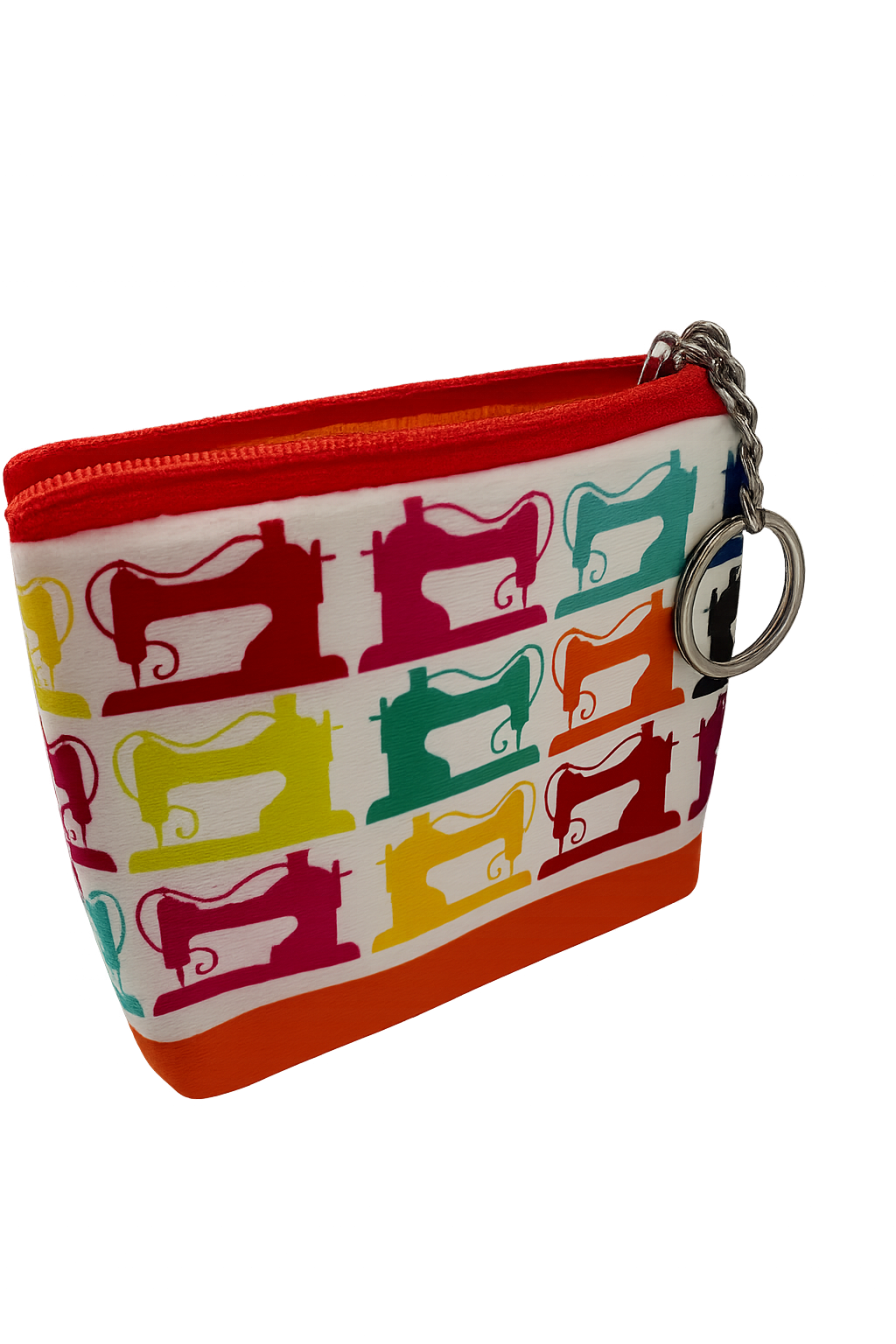 Кошелек органайзер со швейным принтом, оранжевый