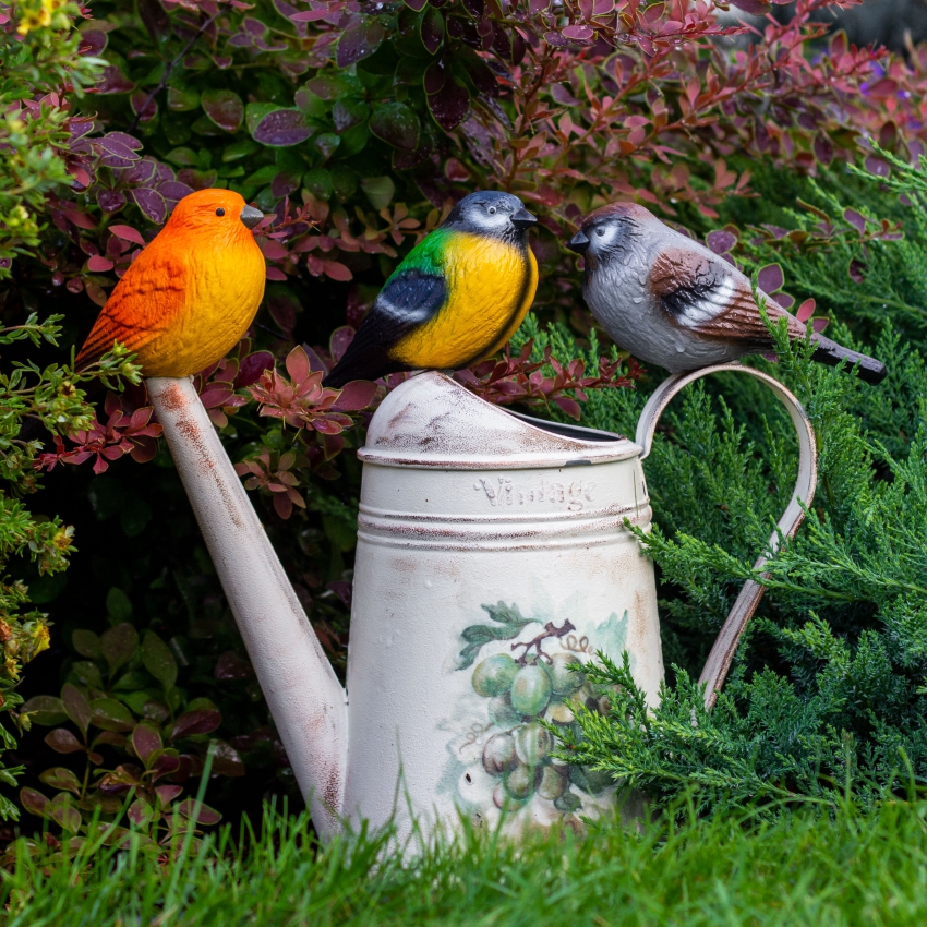 Декоративные изделия из пенопласта Птички, 3 шт