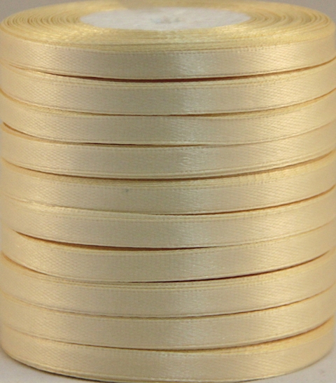 Лента атласная 6мм x 25м 1002 (Упаковка 10 шт)