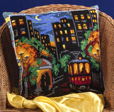 Набор для вышивания «Panna» ПД-1470 Последний трамвай,42х42 см