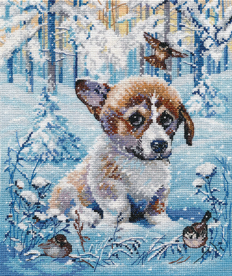 Набор для вышивания «Овен» 1482 "Снежок" 20 х 25 см