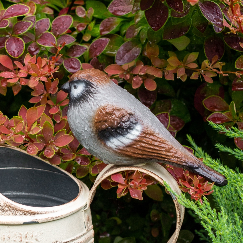 Декоративное изделие из пенопласта ВОРОБЕЙ, 7 х 14 см