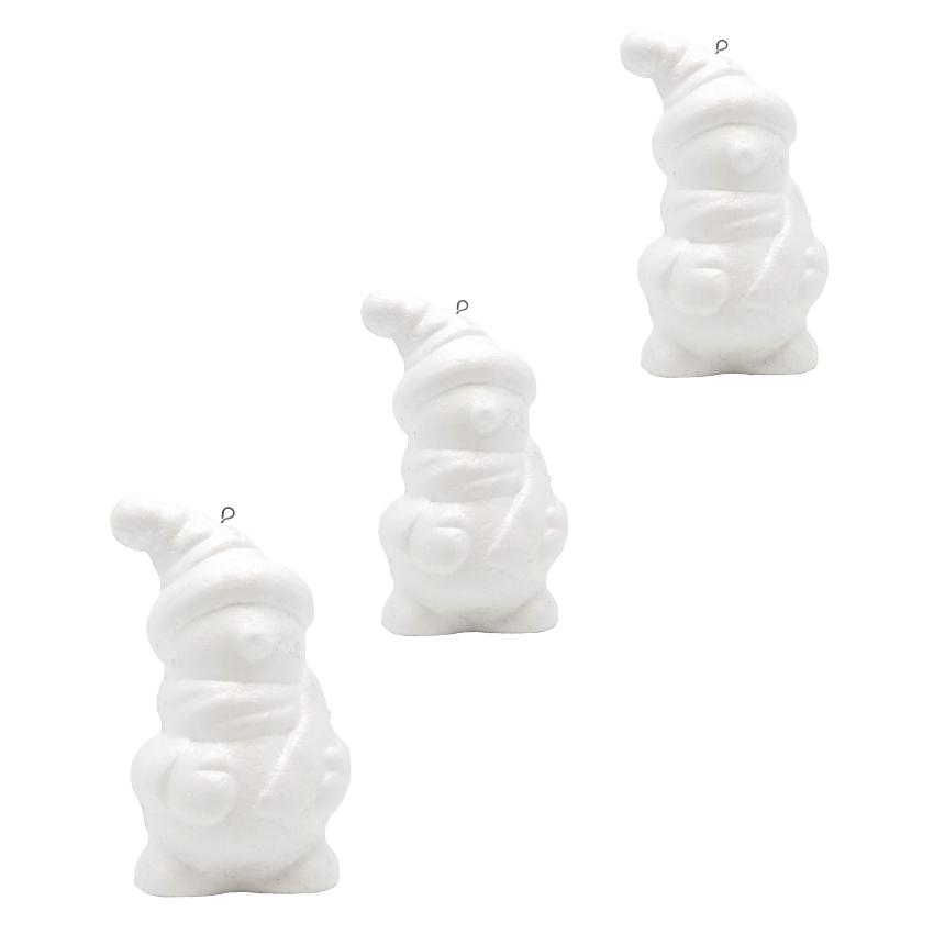 Форма из пенопласта Елочная игрушка "СНЕГОВИЧОК" компл. 3шт.