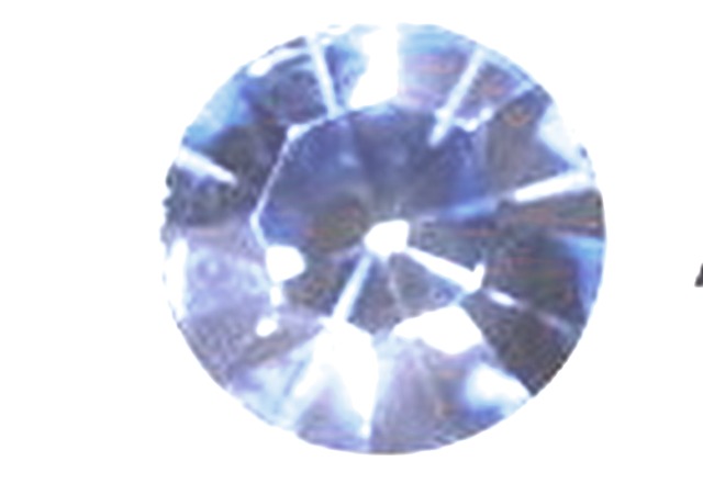 Стразы пришивные 3200 пришивной «риволи», 14 мм, Кристалл , голубой блистер 33 шт/уп