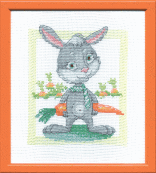 Набор для вышивания «Чарівна Мить» А-171 С Днем Рождения, Заяц! 18x20 см