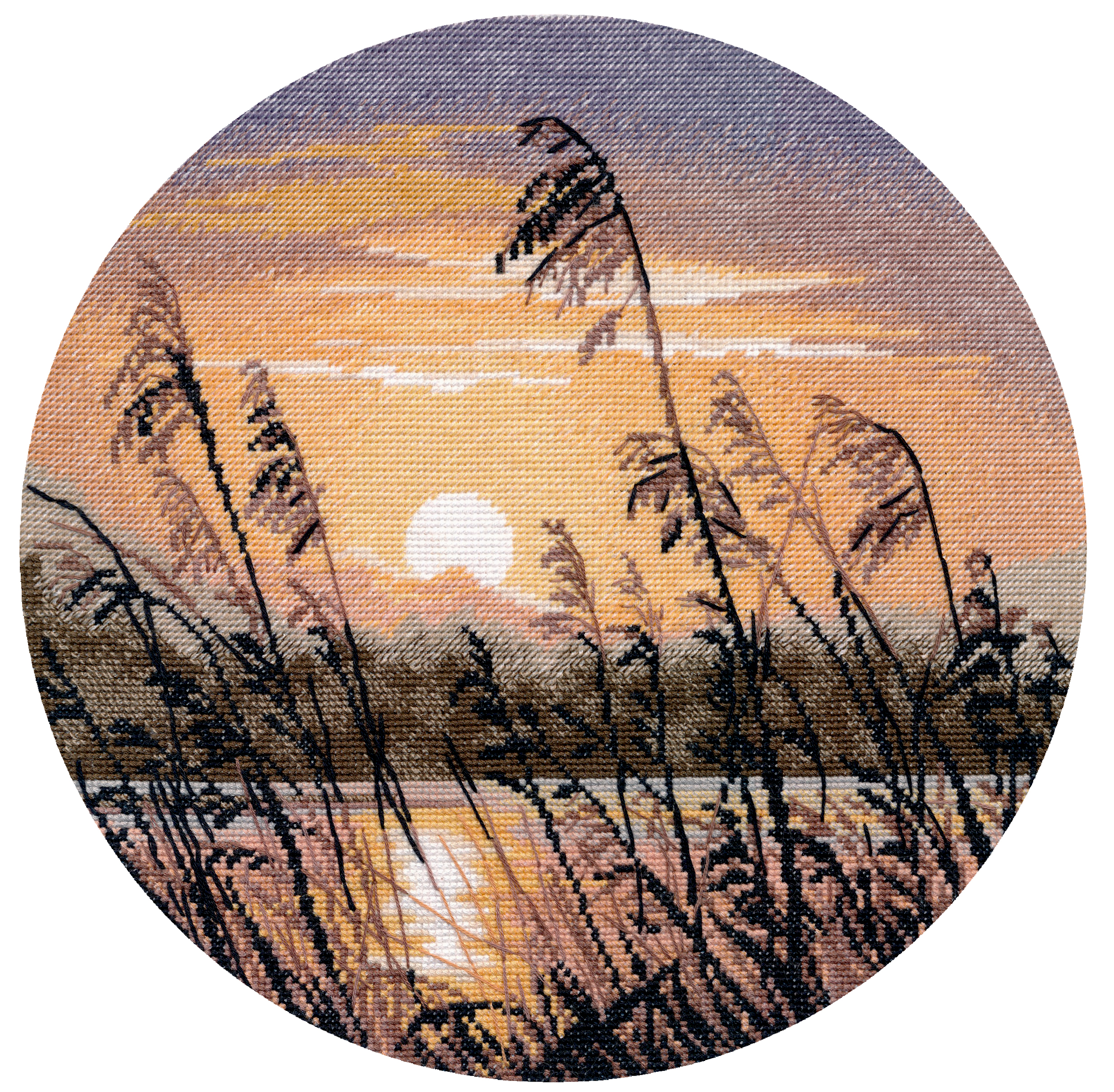 Набор для вышивания «Овен» 1732 Вечерняя тишина 25×25 см