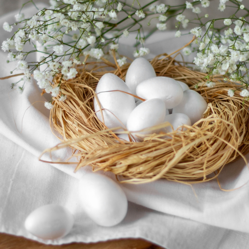 Формы из пенопласта неокрашенные Яйца 50 мм и Яйца 60 мм