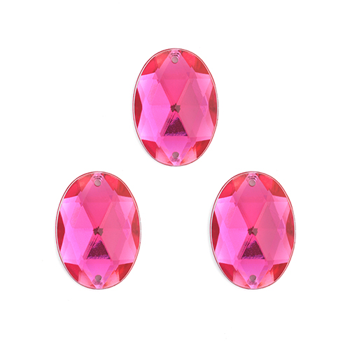 Стразы пришивные акриловые MAGIC 4 HOBBY арт.MG.D.02 10x14 мм овал  уп 5х20 шт