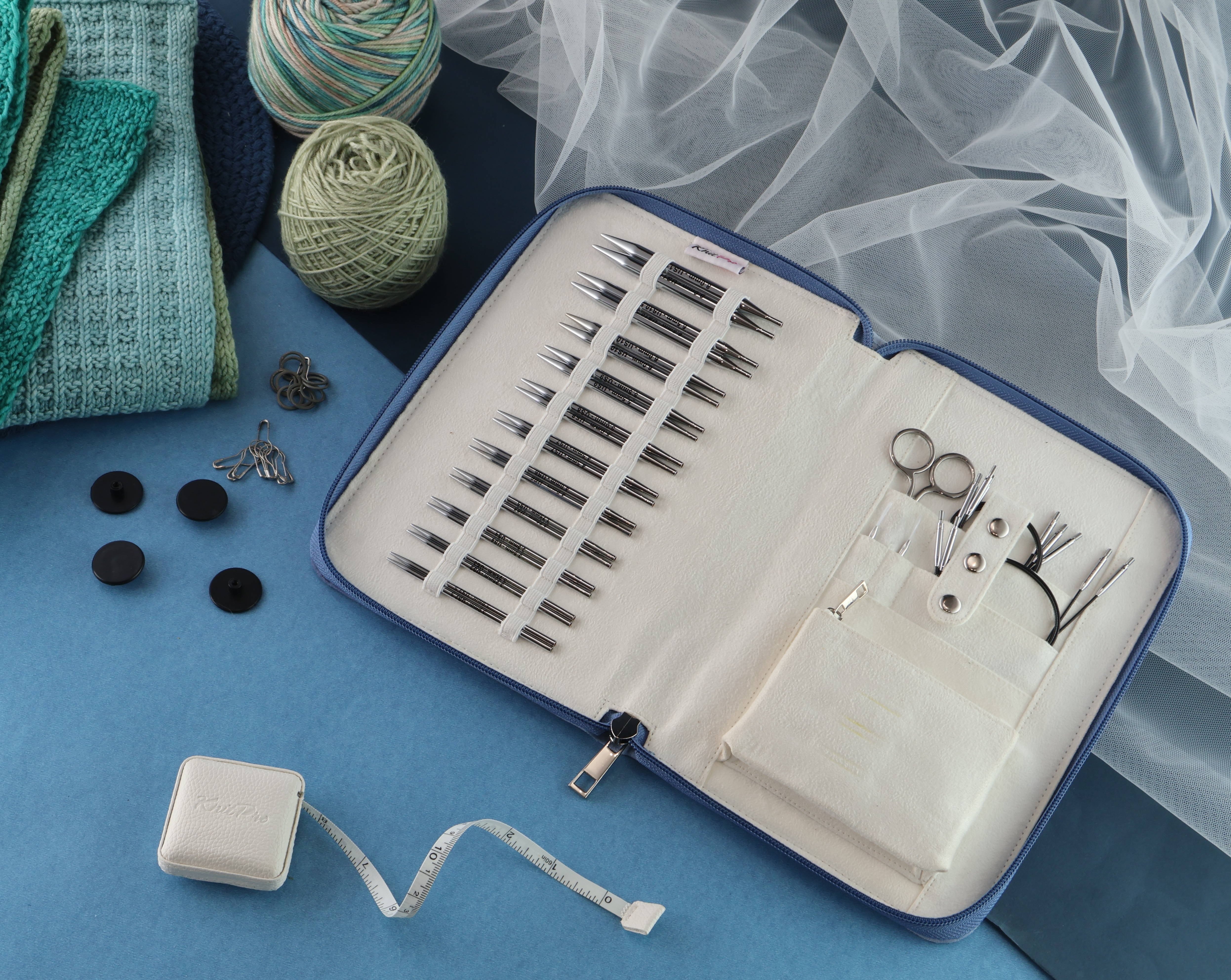 Набор съемных латунных спиц (королевский) Regal 10 см Nova KnitPro 10626