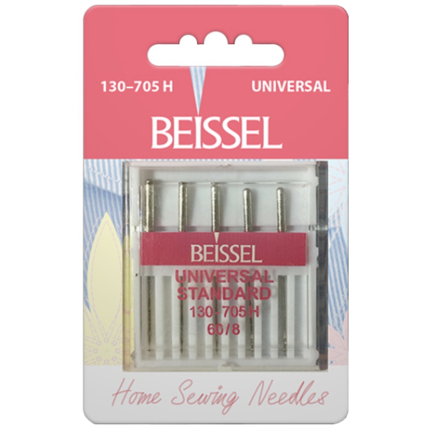 Иглы д/бытовых швейных машин Универсальные (Universal), 5 шт, № 60, 130-705 H/блистер, BEISSEL