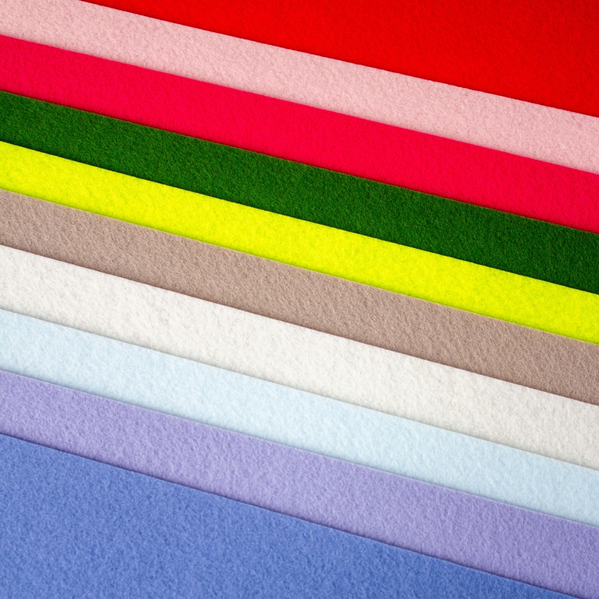 Набор декоративного  фетра FSR1.2 (N10)-09 1,2мм; 22см х 30см (10 листов, 10 цветов)