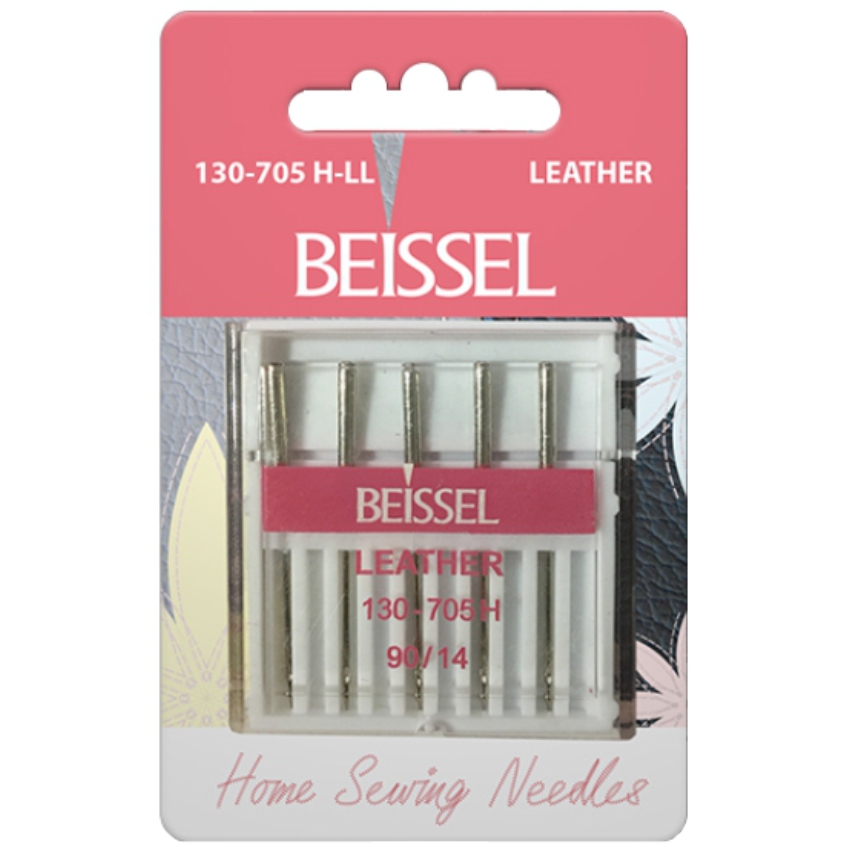 Иглы д/бытовых швейных машин для кожи (Leather),5 шт, № 90, 130-705 H-LL/блистер, BEISSEL Иглы д/бытовых швейных машин для кожи (Leather),5 шт, № 90, 130-705 H-LL/блистер, BEISSEL