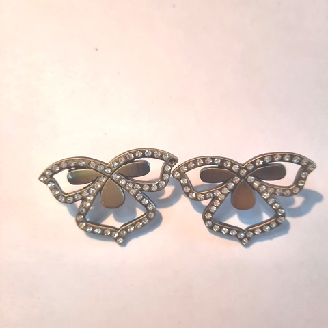 Украшение Микрон Лилия GB1157 35х25мм 2шт. мат.золото 