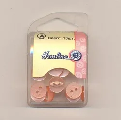 Пуговица Hemline "Basic" d = 12 мм розовый (13шт/уп)