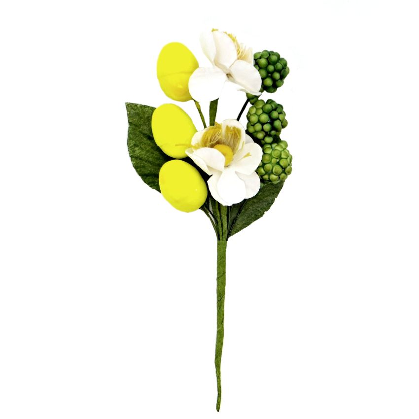 Декоративный букетик "Рукоделие" Лимонный, DKB092