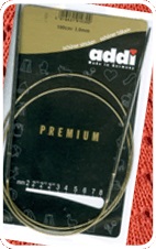 Спицы круговые супергладкие, никель, ADDI 105-7, 40 см, №3.0