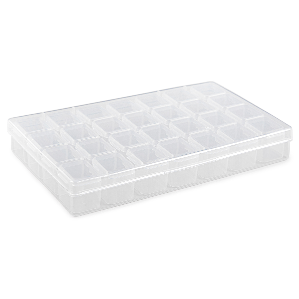 Органайзер пластиковый"Gamma" ОМ-028 для бисера с ячейками 28 шт. 10,6х17,5х2,6 см