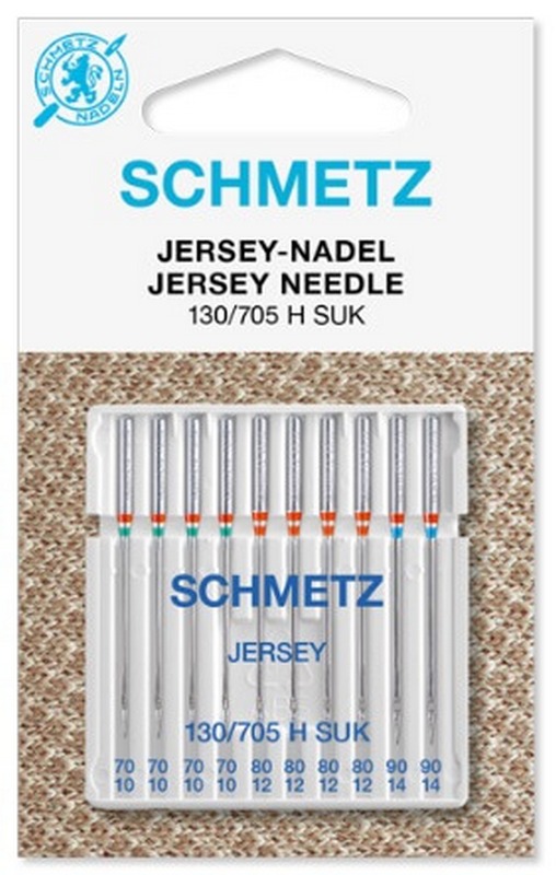 Иглы джерси 130/705H SUK № 70(4).80(4), 90(2) 10 шт. Schmetz 1604100143 Иглы джерси 130/705H SUK № 70(4).80(4), 90(2) 10 шт. Schmetz 1604100143