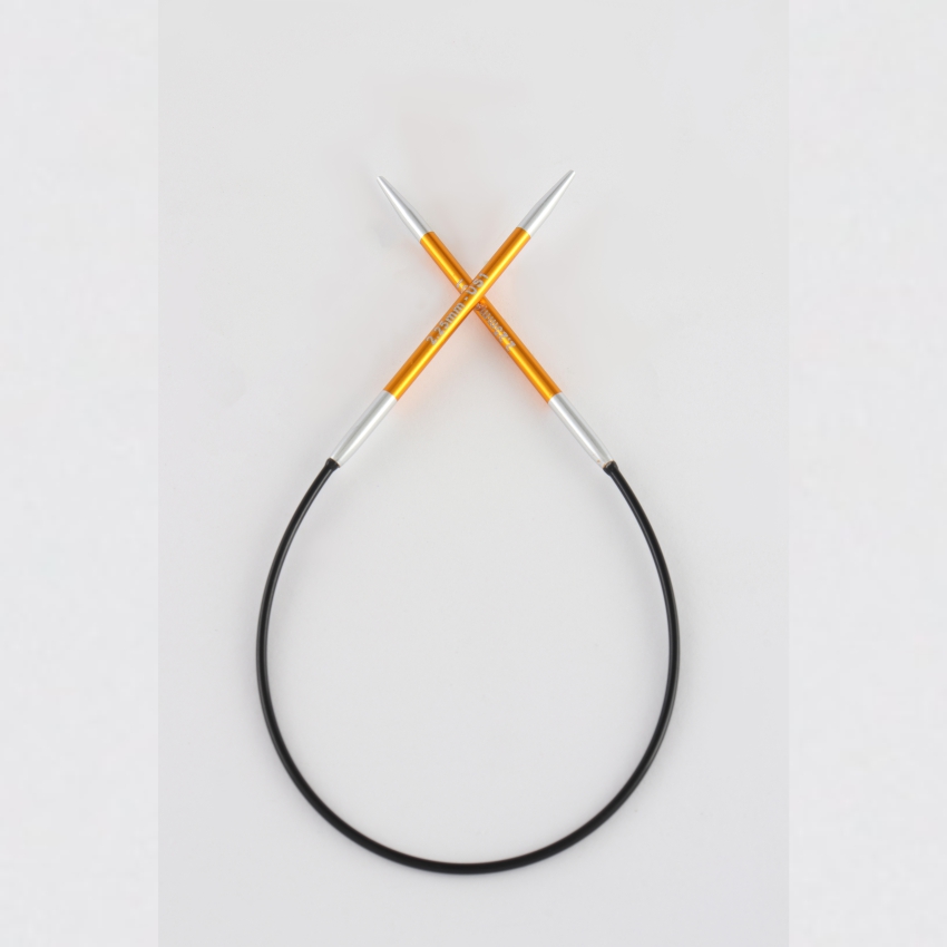 Спицы алюминиевые круговые Zing KnitPro, 22,5 см, 2,50 мм 47082
