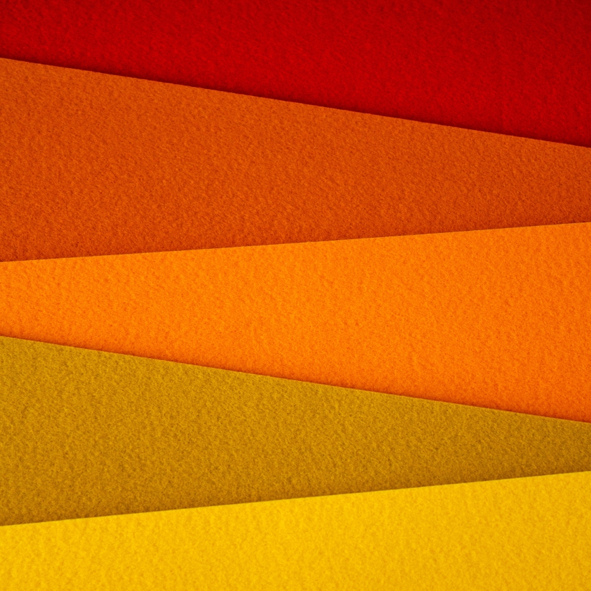 Набор декоративного фетра FSR2.0-RON5-03 2 мм; 22 см х 30 см (5 листов, 5 цветов)