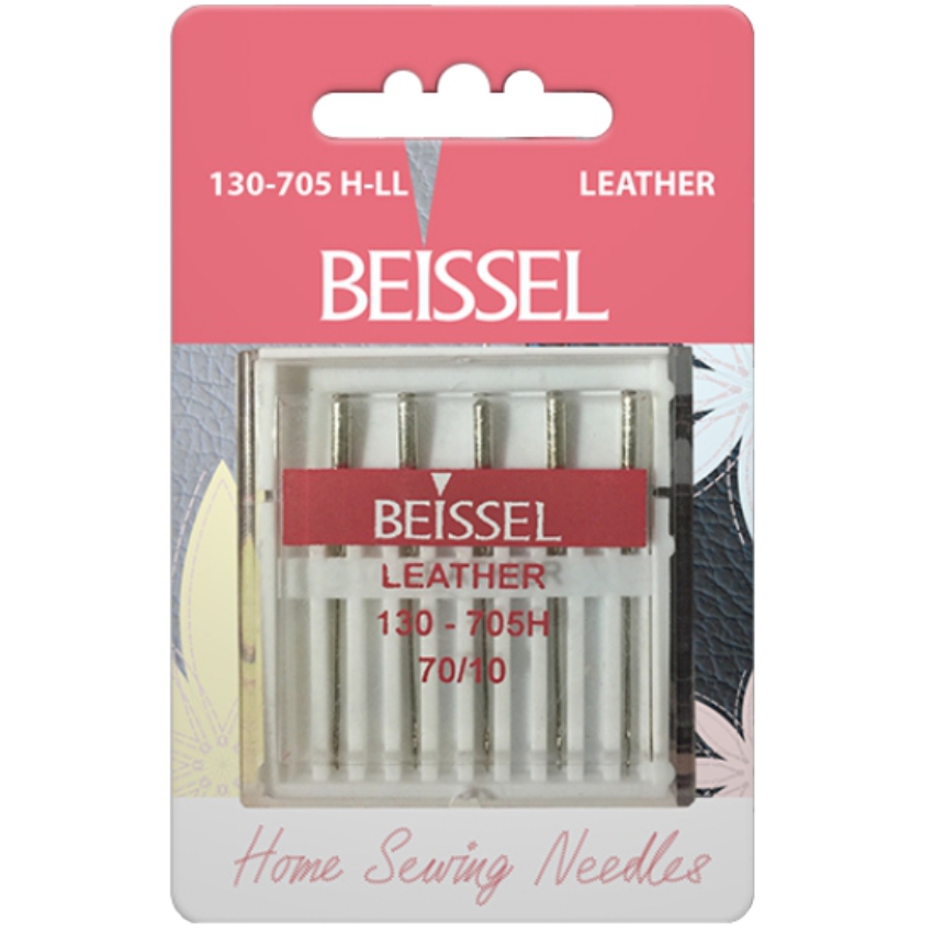 Иглы д/бытовых швейных машин для кожи (Leather),5 шт, № 70, 130-705 H-LL/блистер, BEISSEL Иглы д/бытовых швейных машин для кожи (Leather),5 шт, № 70, 130-705 H-LL/блистер, BEISSEL