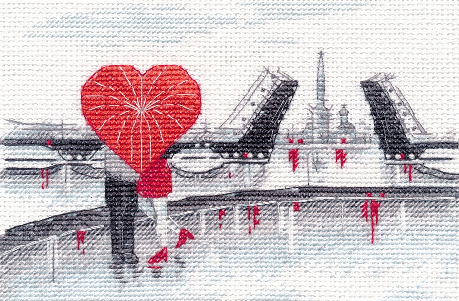 Набор для вышивания «Овен» 1627 "Петербургские зарисовки - 5" 10×15 см