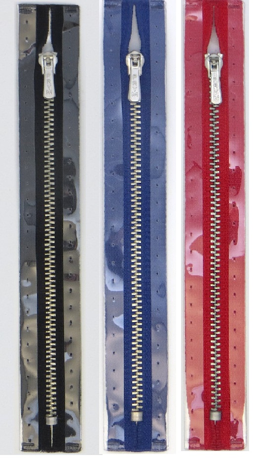 Молнии металлические, неразъемные, цепь серебристая, цвет:752, 18см