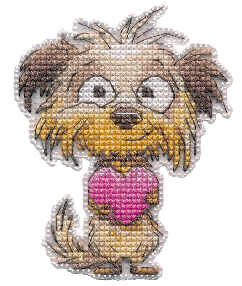 Набор для вышивания «Овен» 1723 Магнит. Верное сердце 7,5×9,5 см