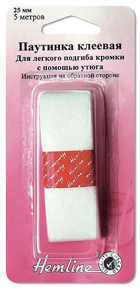 Паутинка клеевая 780 "Hemline" 2,5 см в блистере 5,00 м