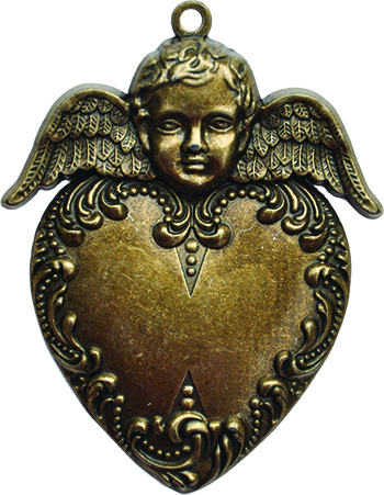Заготовки для украшений «Heart Angel» (Бронза)