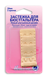 Удлинитель застежки бюстгалтера "Hemline" 771.28.N, 28мм, бежевый, непришивная деталь