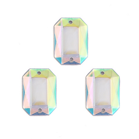 Стразы пришивные акриловые MAGIC 4 HOBBY арт.MG.AF.02 13x18 мм прям. цв.23AB уп.5х20 шт