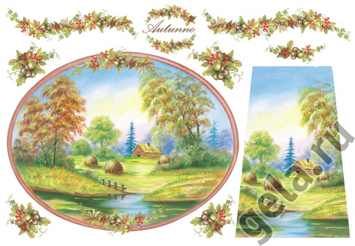 Бумага рисовая для декупажа Stamperia, 1 лист, 48*33 см