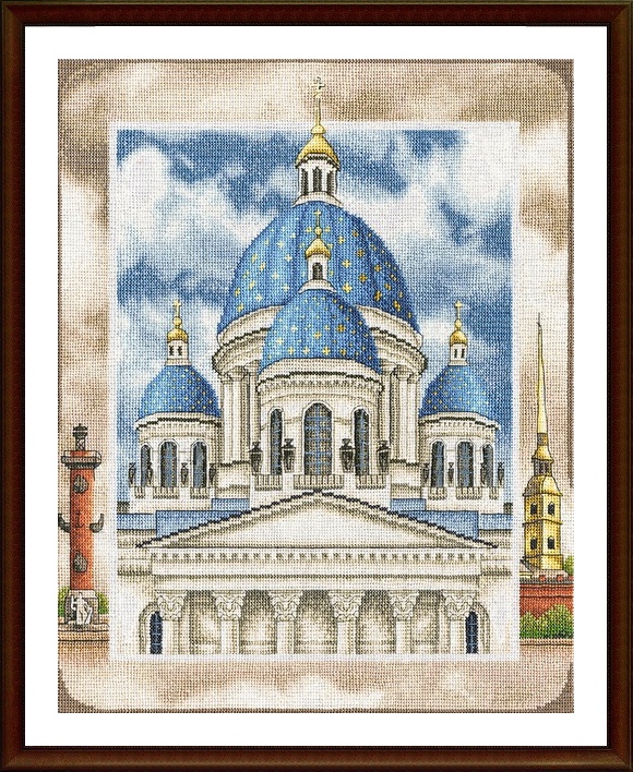 Набор для вышивания «Panna» ЦМ-1814 Троице-Измайловский собор в Санкт-Петербурге.Артикул:	CM-1814