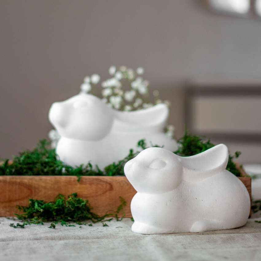 Формы из пенопласта неокрашенные Кролик большой и Кролик малый