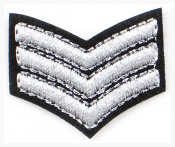 Термоаппликация LA358 38 х 30 мм Silver упак/5 шт