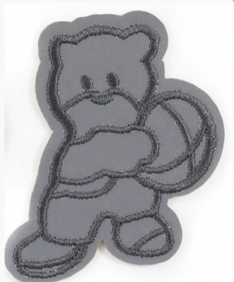 Термоаппликация LA454 GRAY 55 х65 мм упак/5 шт.