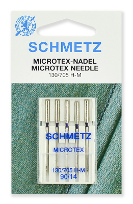 Иглы микротекс 130/705H-M № 90/14, 5 шт. Schmetz 0702086 (особо острые) 