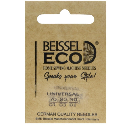 Иглы д/быт. швейных машин Универсальные, 5 шт разн. размеров,130-705 H/крафт, BEISSEL