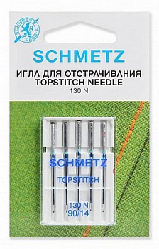 Иглы Топ Стич 130/705 Н №90 , 5 шт Schmetz 0702207