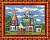 Рисунок-схема на ткани «Каролинка» КБП 3012 Церковь