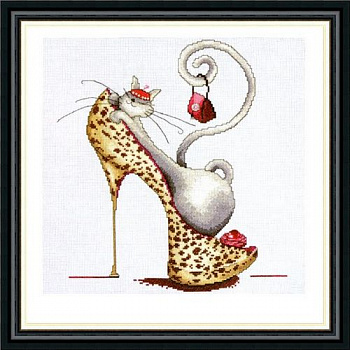 2744 Набор Design Works 2744 Fashionista Cat (Кошка-модница)