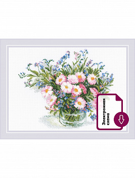 Набор для вышивания «Риолис» 2277 Нежные маргаритки 30*21 см.