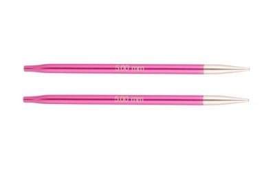 Спицы съемные алюминиевые Zing KnitPro, для тросика 35-126 см, 5.00 мм 47505
