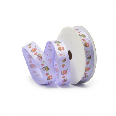 Лента декоративная арт.TBY.ЛРР.ТХ-21,2 репсовая  шир.1,5см цв. фиолет.  уп.9,14м