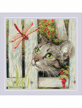 Набор для вышивания «Риолис» 2289 "Ты кто?" 20*20 см.