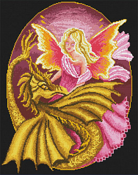 Набор для вышивания Kustom Krafts NNT-090K "Фея Мишлен"р-р.35,6х47,6 см.