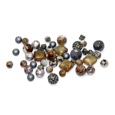 Набор декоративных бусин "Design Elements" 5916 Трюфель