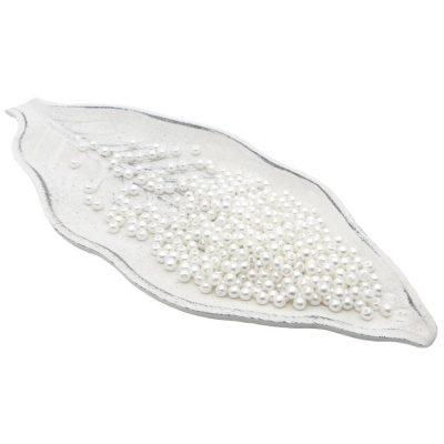 Бусины пластиковые "РУКОДЕЛИЕ", диаметр 5мм, цвет №43 снежно-белый, 25гр/пакет, PP1003C43