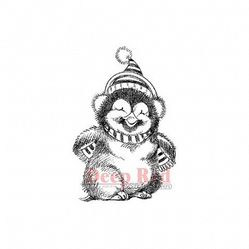 Резиновый штамп «Penguin Happy», 3,8x5,3см